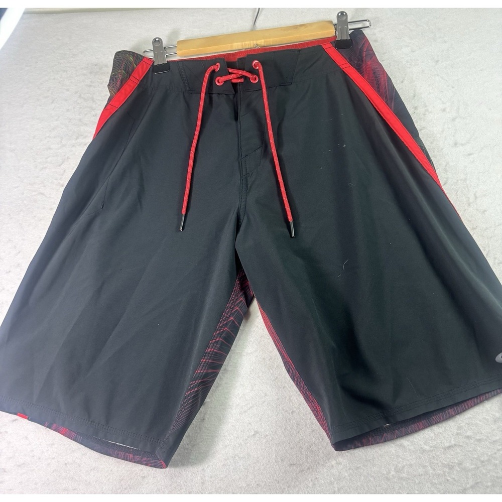 Oakley Men's Swim Trunks‎ Unlined Drawstring Size 30x10 Colorful Back
